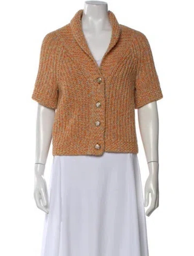 Pre-owned Peter Som Open Front Sweater In Multi