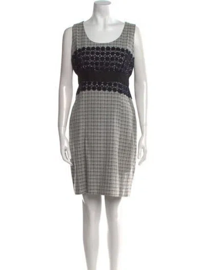 Pre-owned Peter Som Plaid Print Mini Dress In Multi