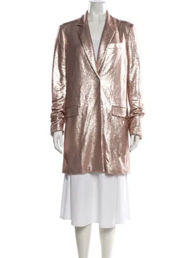 Pre-owned Peter Som Printed Coat In Multi