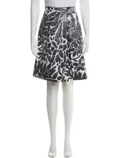 Pre-owned Peter Som Printed Knee-length Skirt In Blue