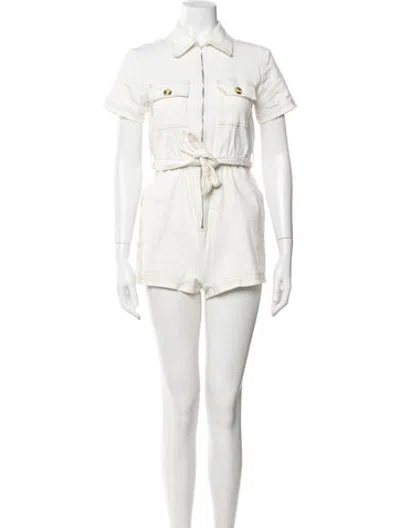 Pre-owned Peter Som Romper In White