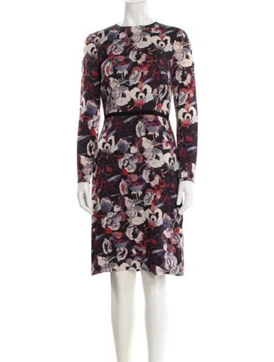 Pre-owned Peter Som Silk Knee-length Dress In Black