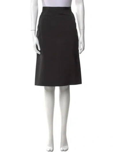 Pre-owned Peter Som Silk Knee-length Skirt In Black