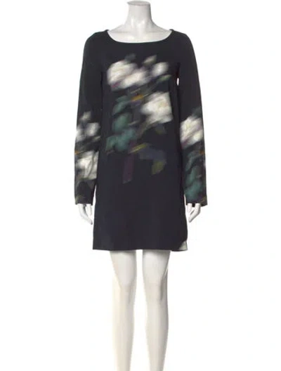 Pre-owned Peter Som Silk Mini Dress In Green