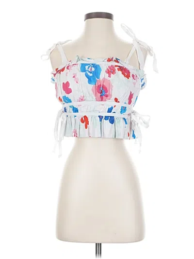 Pre-owned Peter Som Sleeveless Blouse In White