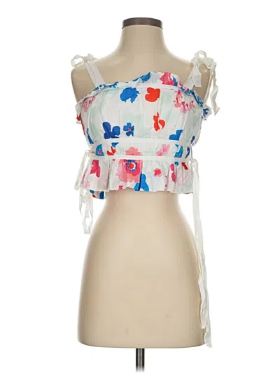 Pre-owned Peter Som Sleeveless Blouse In White