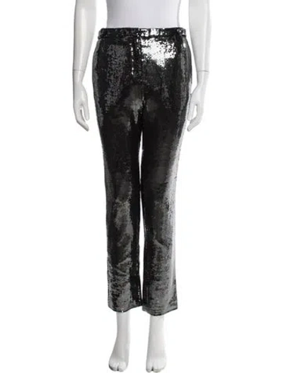 Pre-owned Peter Som Straight Leg Pants In White