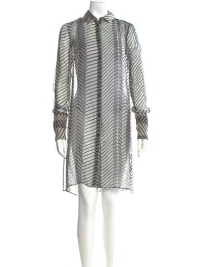 Pre-owned Peter Som Striped Knee-length Dress In Multi