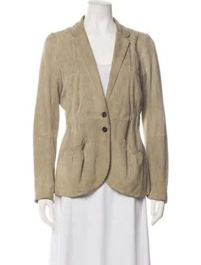 Pre-owned Peter Som Suede Jacket In Neutrals