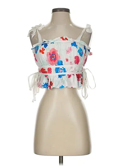Pre-owned Peter Som Tube Top White Strapless Neckline Tops