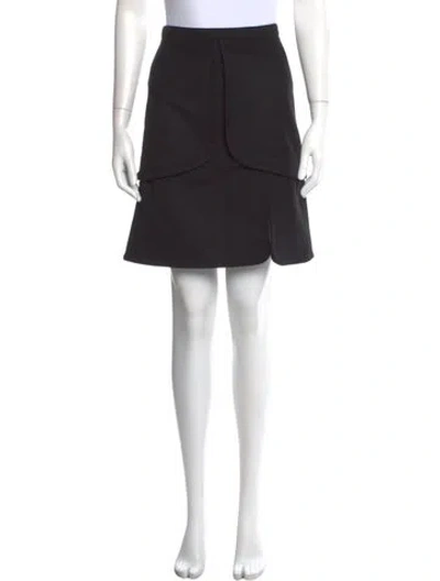 Pre-owned Peter Som Virgin Wool Knee-length Skirt In Black