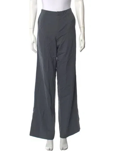 Pre-owned Peter Som Wide Leg Pants In Gray