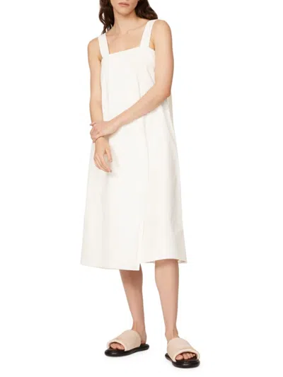 Peter Som Women's Squareneck Poplin Tent Dress In White