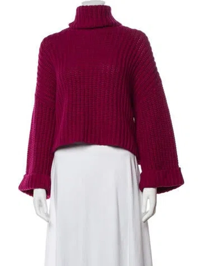 Pre-owned Peter Som Wool Turtleneck Sweater In Red