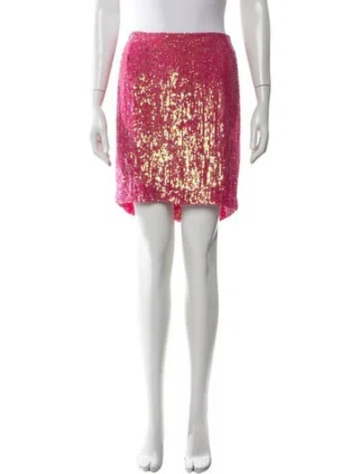 Pre-owned Peter Soronen Mini Skirt In White