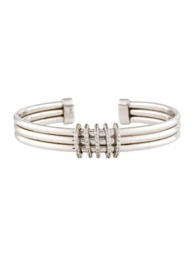 Pre-owned Peter Storm Sapphire Cuff Bracelet, 6.75" In Multi