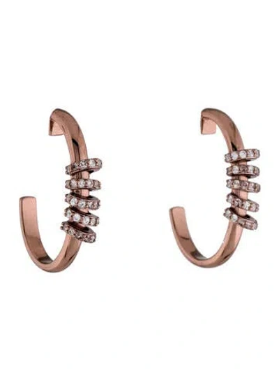 Pre-owned Peter Storm Sapphire Hoop Earrings In Multi