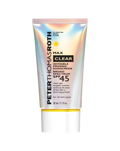 Peter Thomas Roth 1.7oz Max Clear Invisible Priming Sunscreen Spf 45 In Transparent
