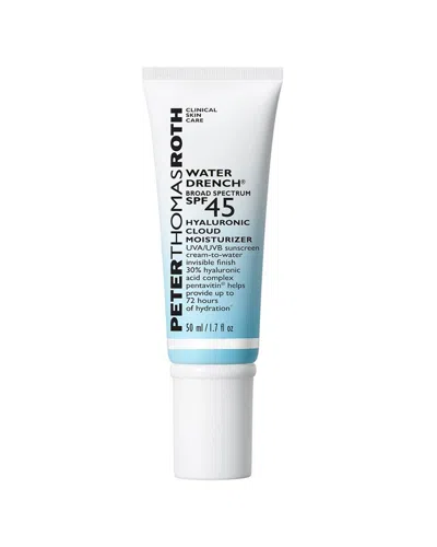 Peter Thomas Roth 1.7oz Water Drench Hyaluronic Cloud Moisturizer Spf 45 In Transparent