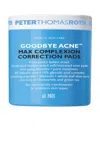 Peter Thomas Roth Goodbye Acne Max Complexion Correction Pads 60 Pads In N,a