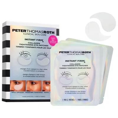 Peter Thomas Roth Instant Firmx Collagen Tightening Eye Patches Mini Kit For Firming Under-eye Bags & Wrinkles 8 Patch