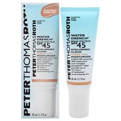 Peter Thomas Roth Ladies Water Drench Hyaluronic Cloud Sheer Tint Moisturizer Spf 45 1.7 oz Skin Car In White