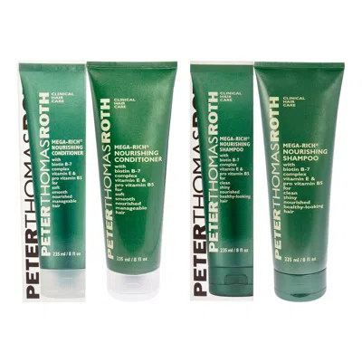 Peter Thomas Roth Mega-rich Shampoo And Conditioner Kit By  For Unisex - 2 Pc Kit 8oz Shampoo, 8oz Co In Green
