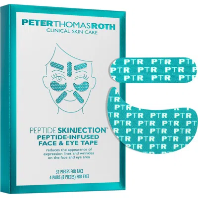 Peter Thomas Roth Peptide Skinjection™ Peptide-infused Face & Eye Tape In Transparent