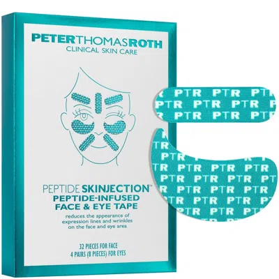 Peter Thomas Roth Peptide Skinjection™ Peptide-infused Face & Eye Tape In Transparent