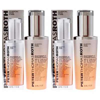 Peter Thomas Roth Potent-c Power Serum By  For Unisex - 1 oz Serum - Pack Of 2 In Transparent