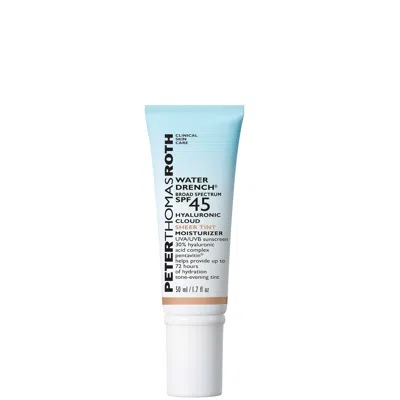 Peter Thomas Roth Water Drench Broad Spectrum Spf 45 Hyaluronic Sheer Tint Moisturiser 50ml In White