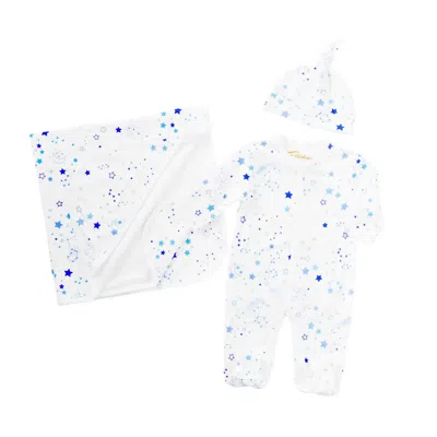 Petidoux Kids' Baby's Twinkle Twinkle Baby Pajama Set In Blue