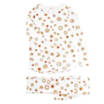 Petidoux Women's Pima Cotton Pajamas In Christmas Cookies In Multi