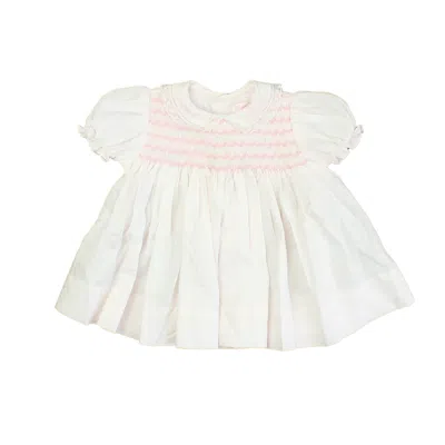 Pre-owned Petit Ami Kids' Girls Pink Smocked Dress