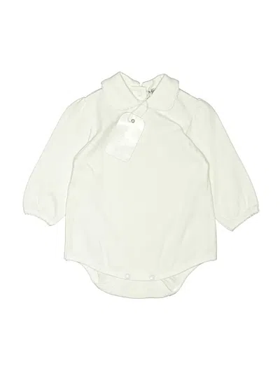 Pre-owned Petit Ami Babies' Long Sleeve Onesie In Ivory