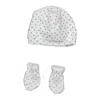 Petit Bateau 2-pack Star Print Organic Cotton Mittens And Bonnet Set