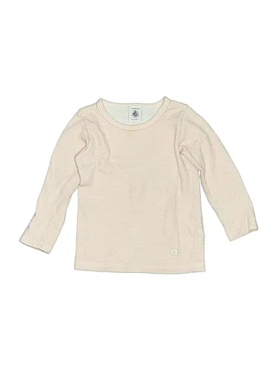 Pre-owned Petit Bateau Kids' 3/4 Sleeve T-shirt In Ivory