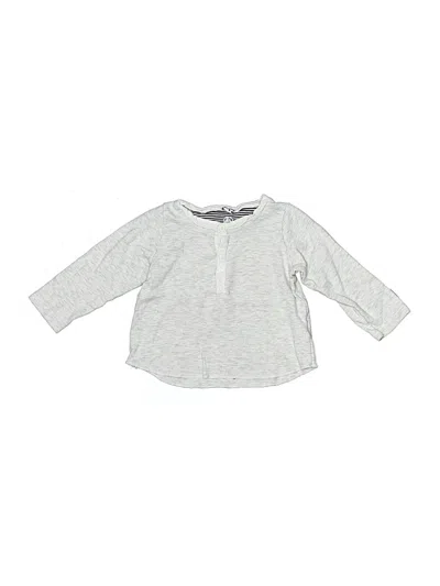 Pre-owned Petit Bateau Babies' 3/4 Sleeve T-shirt In Silver