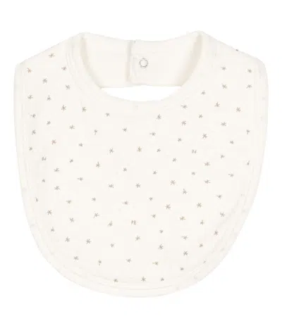 Petit Bateau Bib With Stars In Bianco