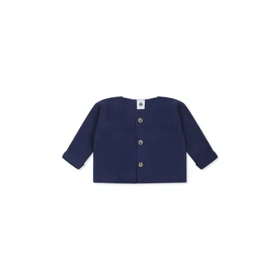 Petit Bateau Blue Cardigan For Baby Kids
