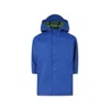 Petit Bateau Hooded Raincoat In Light Blue