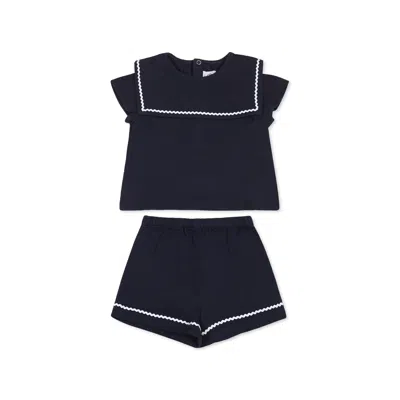 Petit Bateau Blue Set For Baby Girl