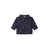 Petit Bateau Blue Shirt For Gìbaby Girl With Stars In Blue