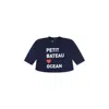 Petit Bateau Blue Sweatshirt For Babykids With Logo In Blue