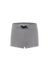 Petit Bateau Striped Swim Shorts In Blue