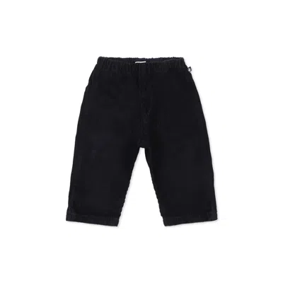 Petit Bateau Blue Trousers For Baby Boy With Logo