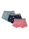 Petit Bateau Boxer Shorts (pack Of Three) In Multi