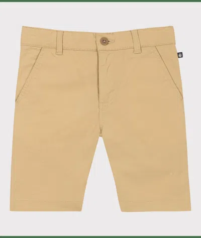 Petit Bateau Kids' Boy Bermuda Shorts In Beige In Brown