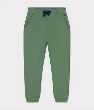 Petit Bateau Kids' Boy's Jogging Sweatpants In Croco Green