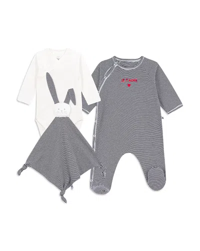 Petit Bateau Boys' Footie, Kimono & Lovie Set - Baby In Multi